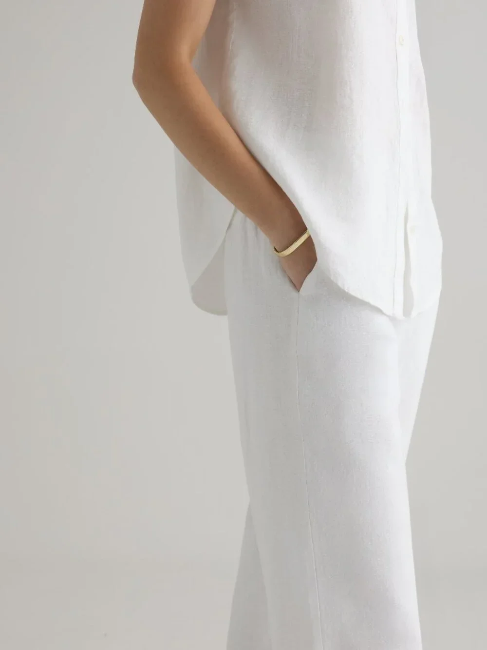 100% European Linen Camp Shirt* - Picture 6 of 11